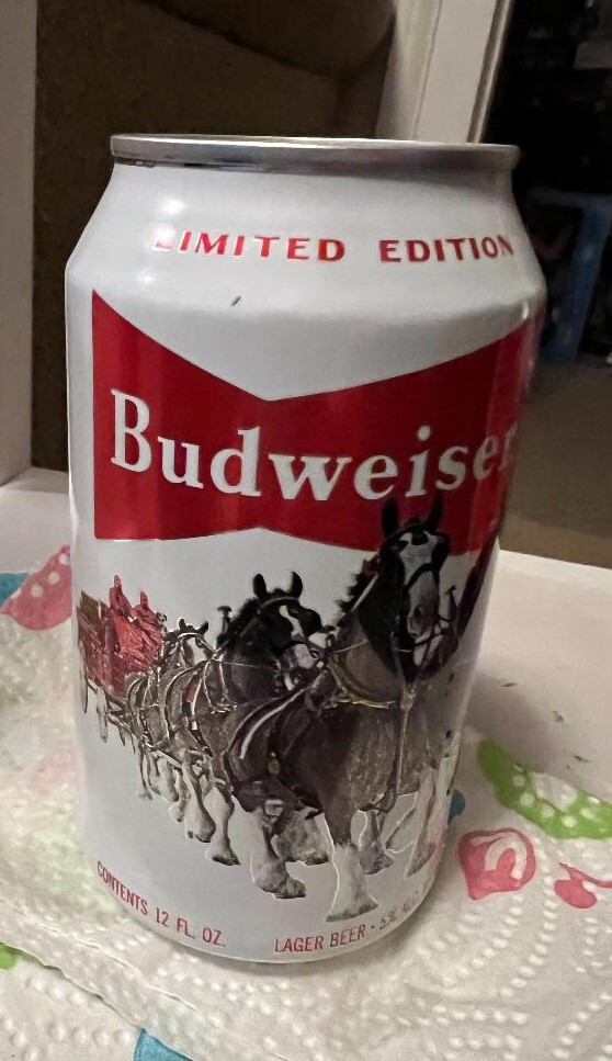 Budweiser Clydesdales Horses Collectible Can Limited Edition Empty