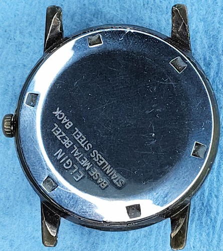 C1168 men Vintage Works Elgin Automatic Auto Self Winding Red Face 996 Watch lot - Picture 4 of 8