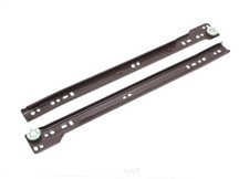Drawer Runner Set Self Closing Bottom Fix Kit Brown 350mm Pack Of 12 Pairs