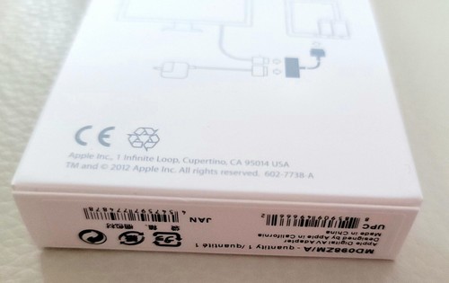 NEW ORIGINAL Apple MD098ZM/A A1422 Digital AV Adapter (30-Pin) White *SEALED BOX - Picture 7 of 9