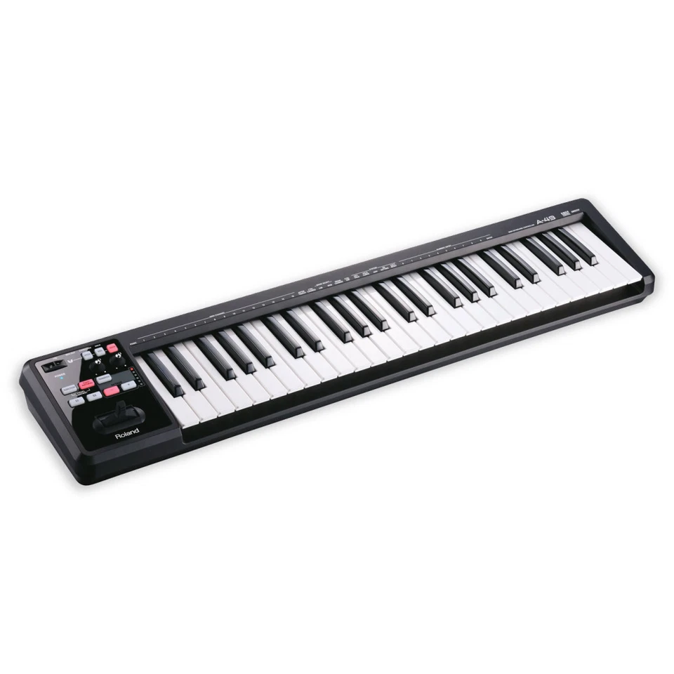 Roland A49 MIDI-Keyboard Schwarz mit MIDI-Kabel - Bild 2 von 4