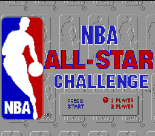 NBA All-Star Challenge - Sega Genesis Spiel