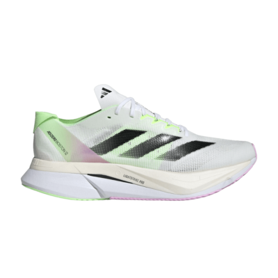 adidas Adizero Boston 12 White Green Spark IG3321 Men's Sizes | eBay