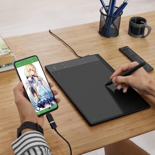 A30 V2 Drawing Tablet 10x6 Inch Graphics Tablet with Battery-Free Pen and 819... - Afbeelding 5 van 11