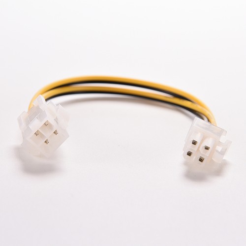 8 Inch 20cm ATX 4 Pin Male to Female Power Supply Cable Cord Connector Adapt YP