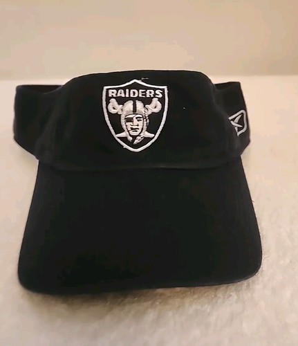 Raiders Golf Visor Adjustable Black Hat NFL Rebock One Size - Picture 3 of 8