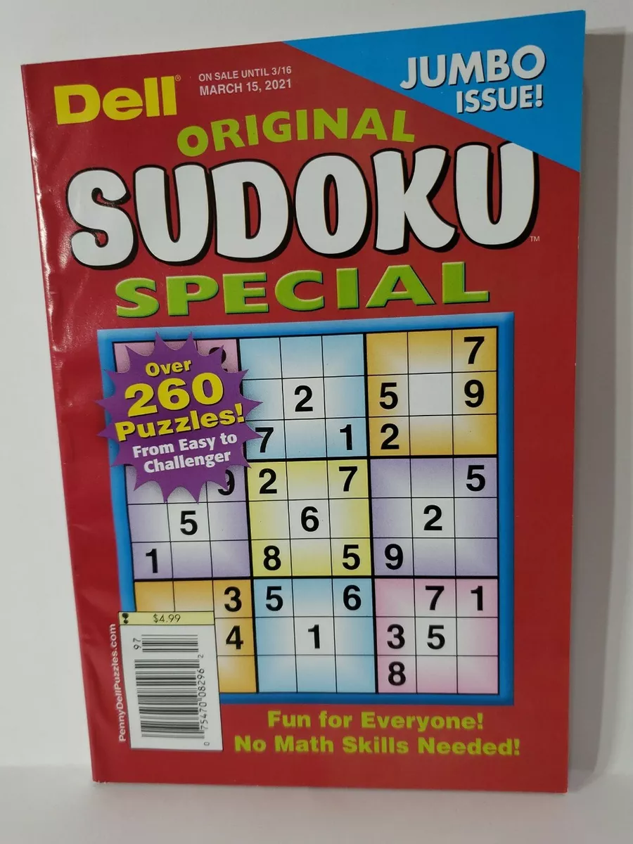 Dell Original Sudoku Easy to Challenger Puzzles