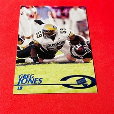 Greg Jones .. ROOKIE BLUE .. Colorado / Redskins .. 1997 Press Pass Card 36. rookie card picture