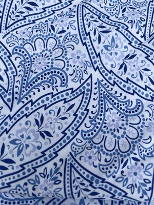 Ralph Lauren Sheet Set 3pc Blue Paisley Floral TWIN Fitted, Flat,  Pillowcase NEW