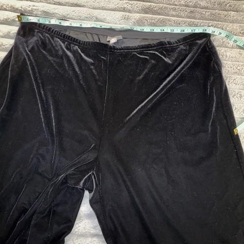 J.Jill Pants Women’s 2XL Black Velvet Wide Leg Pull On WhimsiGoth Witchy Fairy - Picture 6 of 9