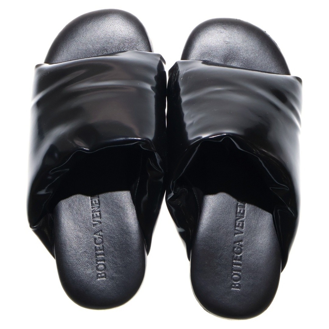 BOTTEGA VENETA Cushion Slides Leather Padded Slide Sandals Women Black Used bfb1 thumbnail 5