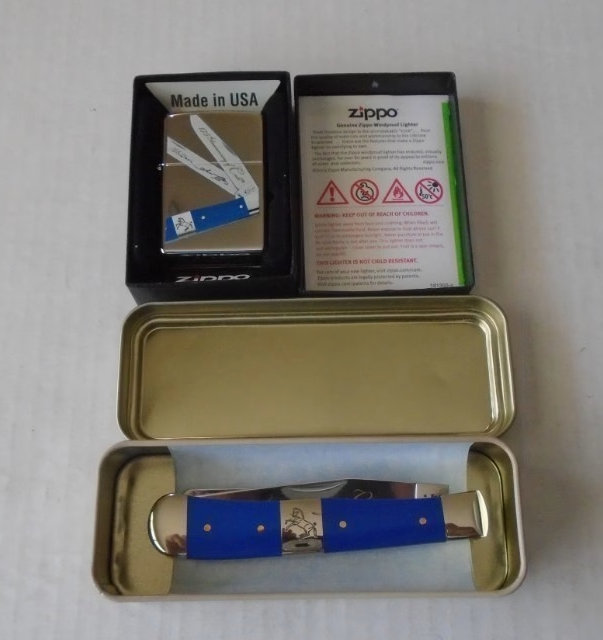 USA Made Case XX Colt 175 Anniversary Trapper Knife & Matched