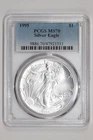 1995 SILVER AMERICAN EAGLE PCGS MS70 SPOT FREE
