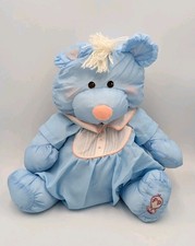 Vintage Puffalump Blue Bear Fisher Price Plush Toy 1986 Romper