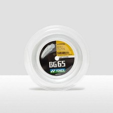 YONEX - BG 65 200m NEU 2023 WEISS sehr haltbare Badmintonsaite hohe Qualit&auml;t NEU
