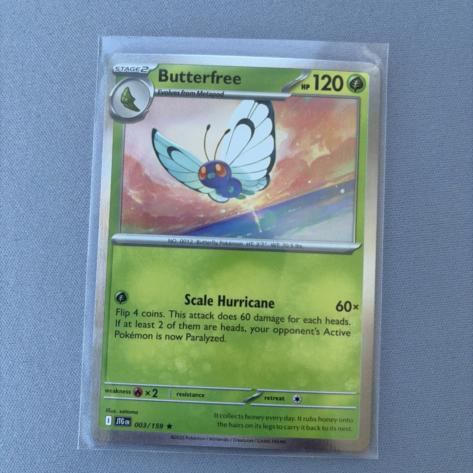 Butterfree - Holo - 003/159 - Journey Together - English - NM/M - Pokemon