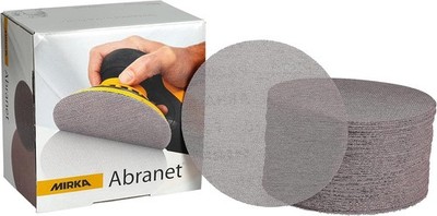 Mirka 9A-241-080 Abranet Sanding Discs, 6 Inch, 80 Grit, 50-Pack