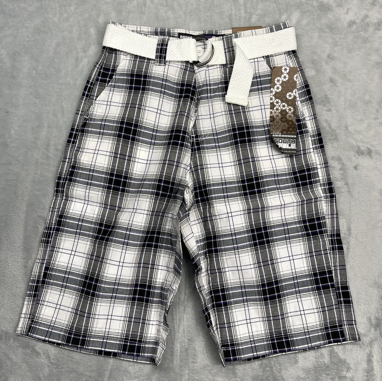 NWT Southpole Bermuda Shorts Mens 30 Multi Plaid Belted Waist Outdoor Deadstock
Opens in a new windo
