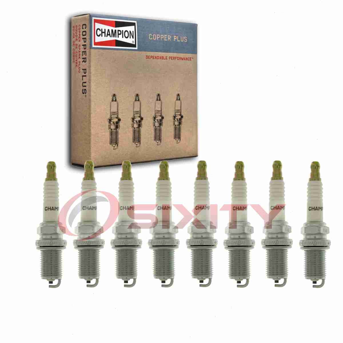 8 pc Champion Copper Plus 980 Spark Plugs for XC92YC 7938 6719 1172 Ignition tx