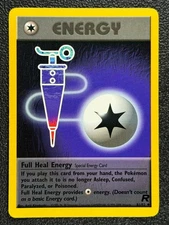 Full Heal ENERGY 81/82 Base Set Series Team Rocket Uncommon Pokemon Card 2000 NM