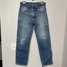 Vintage Rustler Men s Blue Medium Wash Straight Fit Denim Jeans Zip/Button