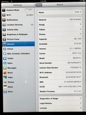 Apple iPad 1st Generation A1337 64 GB, Wi-Fi  3G, 9.7 in - Black