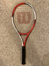 Wilson Roger Federer 110 czerwono-biała rakieta tenisowa 4 uchwyt 3/8" lekki ładny