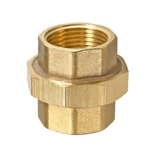 1PT Female Threaded Brass Pipe Union Connector Coupling Fitting 48mm