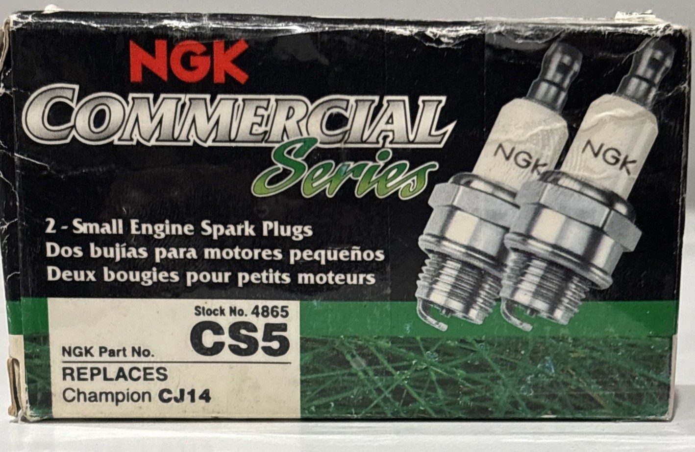 2-Pack NGK CS5 Spark Plugs Replaces Champion CJ14.  Brand New Commercial Series