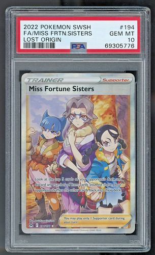 Miss Fortune Sisters graded PSA 10 for sale on eBay