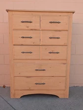 Modern Chest Of Drawers 5 Drawers Wood And Mixed Wood Dresser