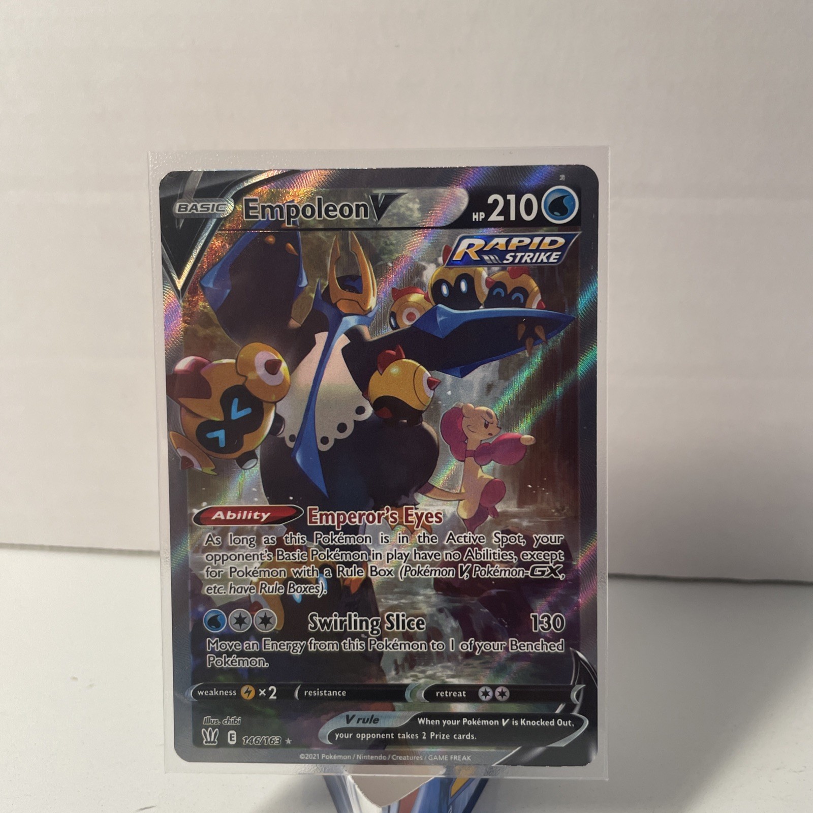 Empoleon V 146/163 SWSH05: Battle Styles Alt Full Art Pokemon Card - 