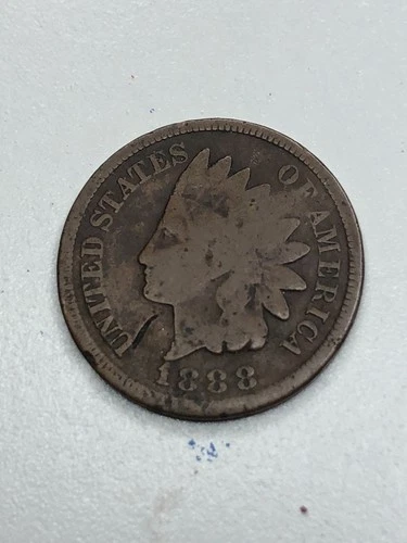 1888 Indian Head 1¢ Cent Penny - Good