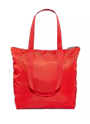 Victoria’s Secret Valentine's Day Red HEART PACKABLE Tote Bag 2024 NWT - Picture 2 of 7