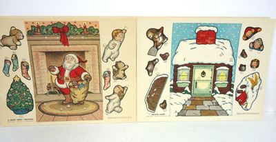 Vintage Margot Austin 1955 Die-Cut Put Together Seasonal Pictures-Great Graphics