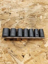 Snap-on 1/2'' Drive 7 piece 12-point shallow impact socket set