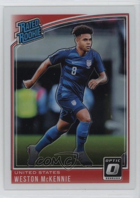 2018-19 Panini Donruss Rated Rookie Optic Weston McKennie #199 0ht6