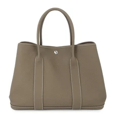 HERMES Garden Party Size PM Negonda Leather Etoupe