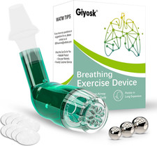 Breathing Exercise Device for Lungs, Lung Expansion and Mucus Relief Device, Por