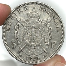 银色1870 年法国硬币| eBay