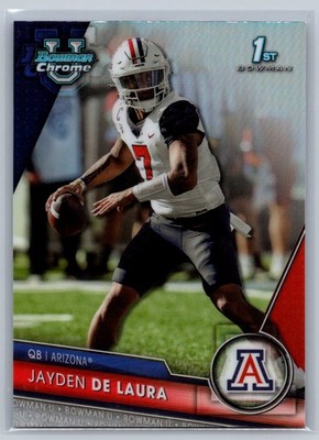 Jayden de Laura 2023 Bowman University Chrome #30 1st Bowman Refractor