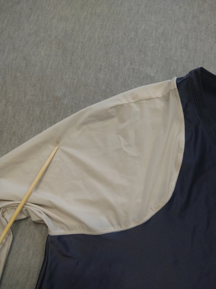 Camiseta Nike Pro Hypercool Glamour feminina XL azul compressão treinamento top - Imagem 4 de 4