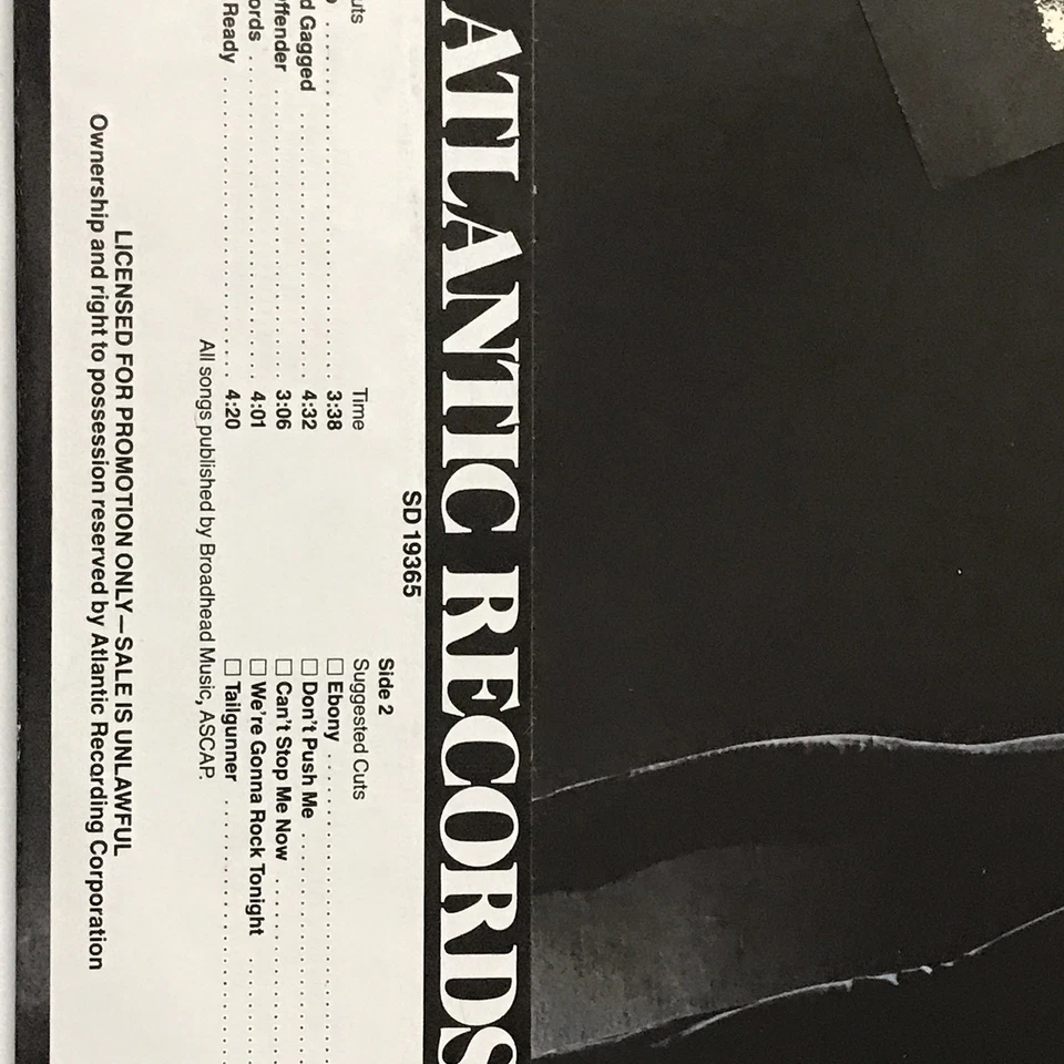 Ted Nugent 1982 NUGENT LP Atlantic SD 19365🇺🇸promo - Image 3 of 4