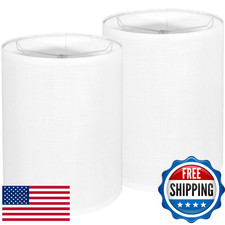 Tall Drum Lampshades Set of 2, 10"x10"x13" - Large Lamp Shades for Table/Floor