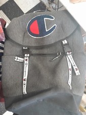 Champion Back Pack Very Nice Preowned Condition Gray READ Has 1 Small Flaw