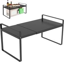 Adjustable Cabinet Shelves 9", Expandable 14~25" Metal Shelving for Pantry & ...