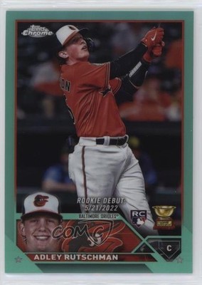 2023 Chrome Update Debut Aqua Refractor 121/199 Adley Rutschman Rookie RC 14eo