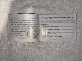 Nintendo The Legend of Zelda Instruction Booklet Manual for NES - Complete 