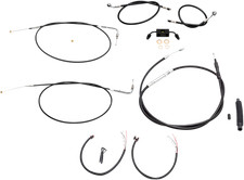LA Choppers Black Cable & Brake Line Kit LA-8231KT2-16B Made in USA