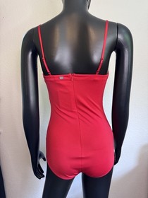 For Love & Lemons Skivvies Women's Infatuation Red Bodysuit Size M - NWT
